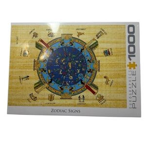 Eurographics Zodiac Signs 1000 Piece Jigsaw Puzzle Egyptian Astrology New